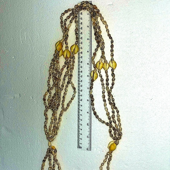 24” multi-tier snail Shell/seashell combo Necklace/Waist-Belt - Picture 4 of 6